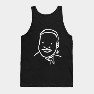 MLK Portrait (design also available in black and with quotes) Tank Top